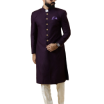 Classic Dark Purple Achkan for Men | Elegant Ethnic Wear | Jaipurio